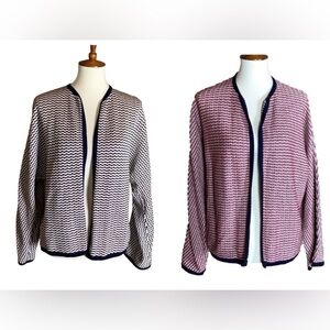 St. John Collection by Marie Gray reversible knit jacket Size 8